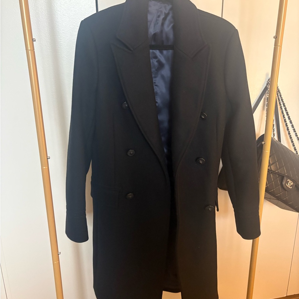 The Kooples Classic Black Pea Coat